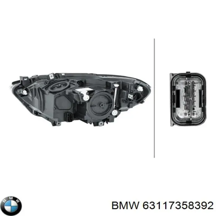 Купити 63117358392 BMW Фара передня права