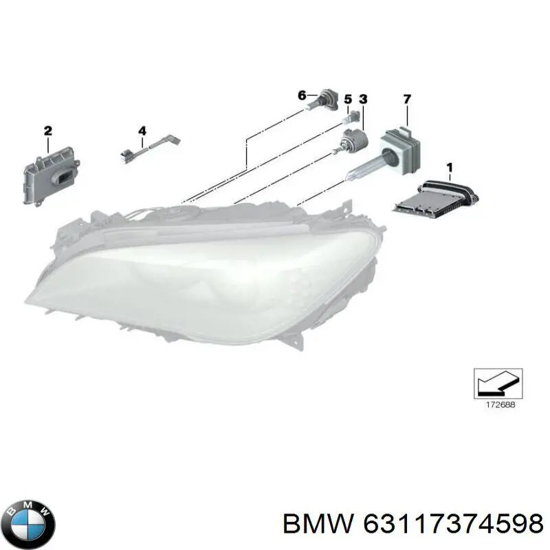 Купити 63117374598 BMW 