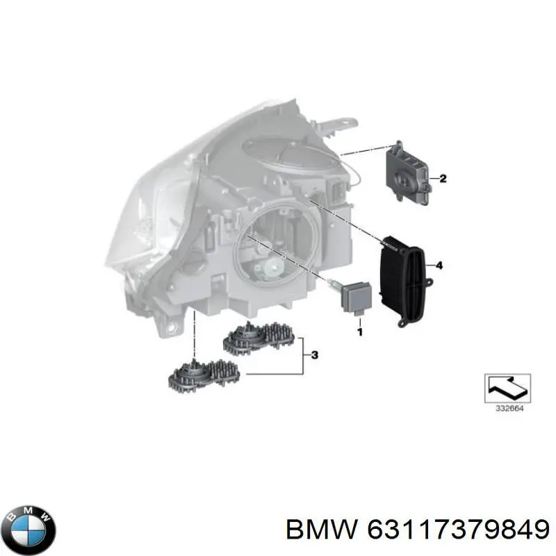 Купити 63117379849 BMW 