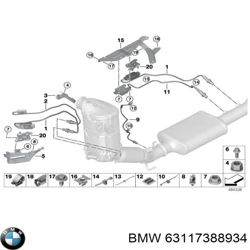 63117388934 BMW Фара передня права