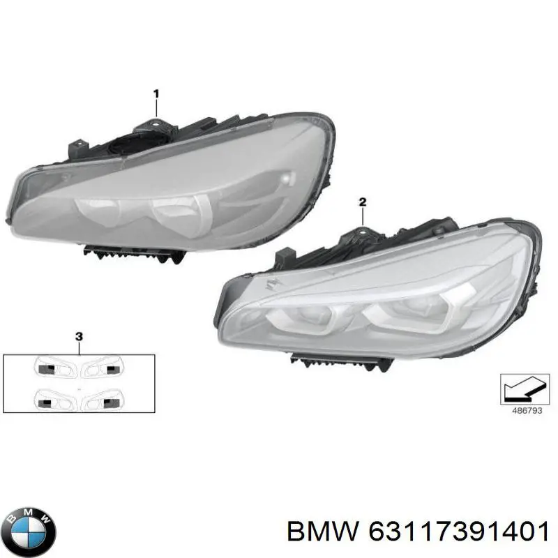 Фари BMW 7391401 ціна, від 177.36 USD