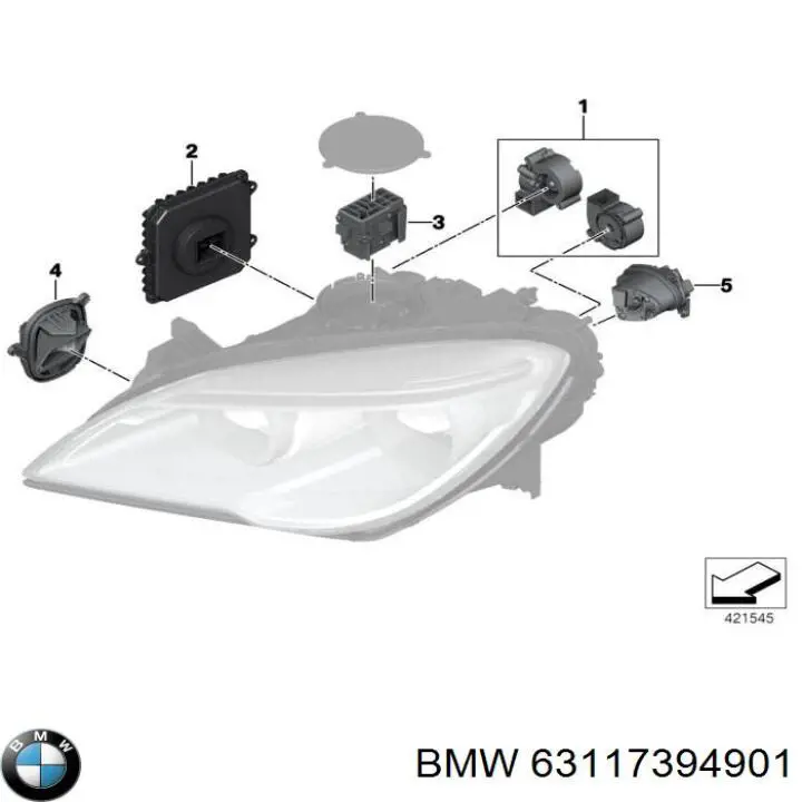  BMW 63117394901 ціна, від 124.26 USD