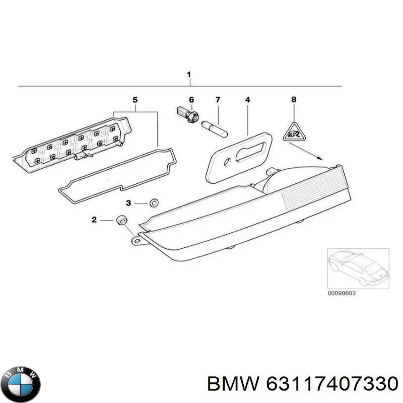 Купити 63216916468 BMW Вказівник повороту правий