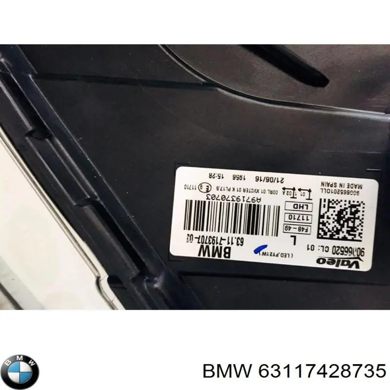 Основна фара в зборі ліва BMW 63117428735 ціна, від 829.50 USD