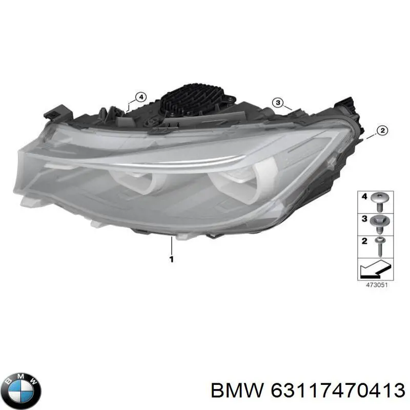 63117470413 BMW Фари