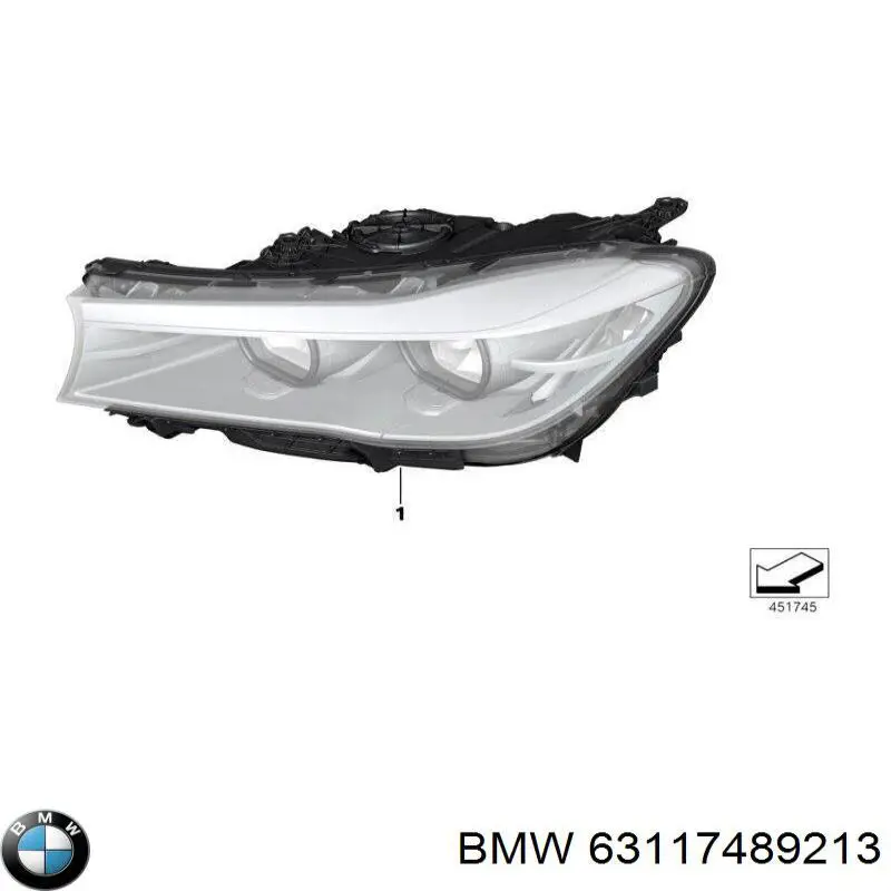 Купити 63117489213 BMW 