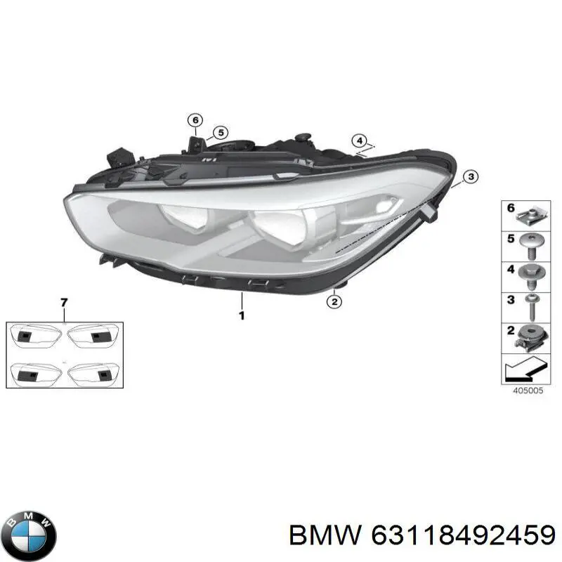 Купити 63118492459 BMW Основна фара в зборі ліва