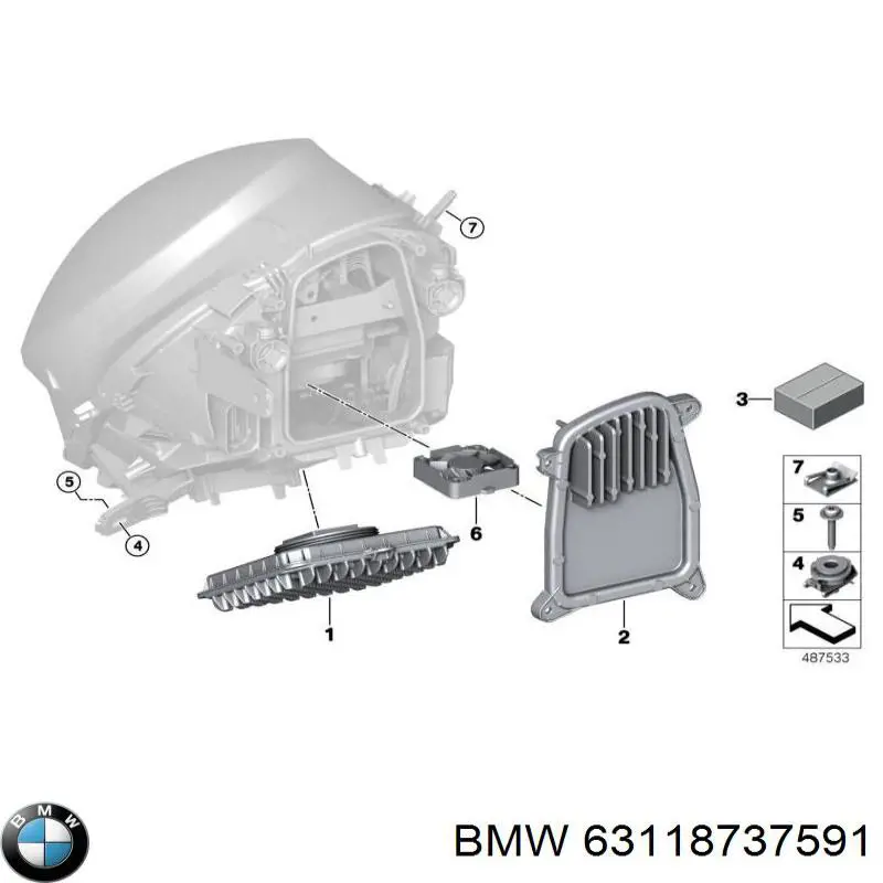  BMW 63118737591 ціна, від 141.08 USD