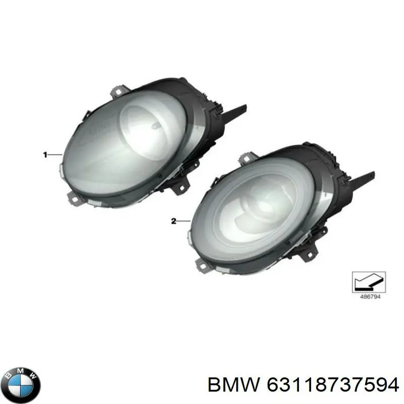  BMW 63118737594 ціна, від 1355.95 USD