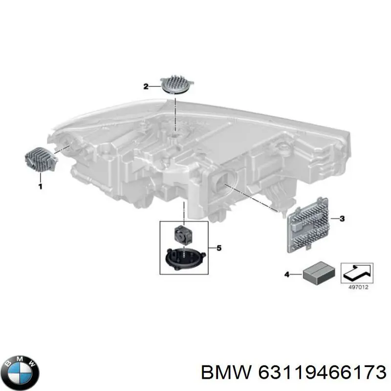  BMW 63119466173 ціна, від 126.66 USD