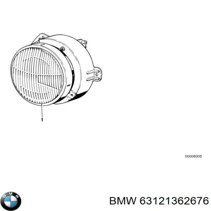 63121362676 BMW Основна фара - вставка