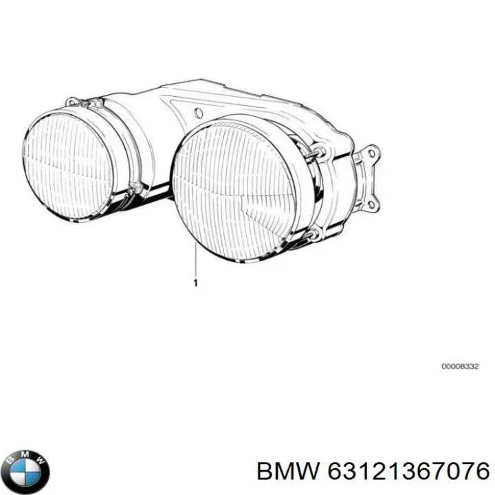 Фара правая BMW 63121367076 ціна, від 312.09 USD