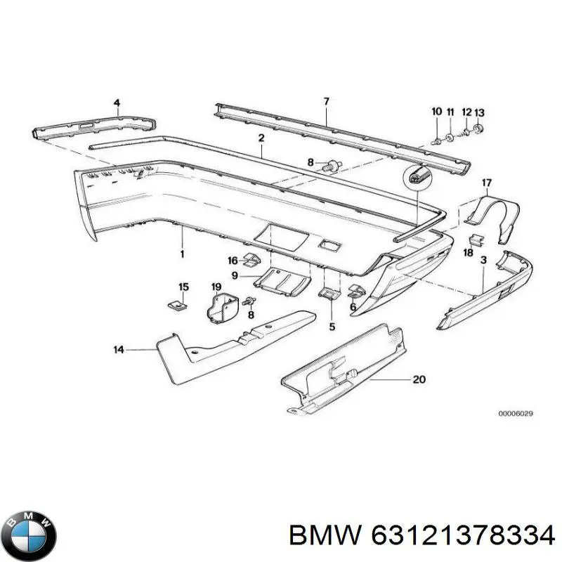  BMW 63121378334 ціна, від 5.64 USD