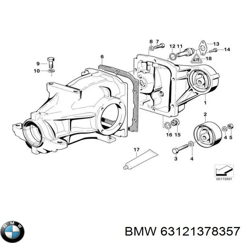  BMW 63121378357 ціна, від 63.35 USD