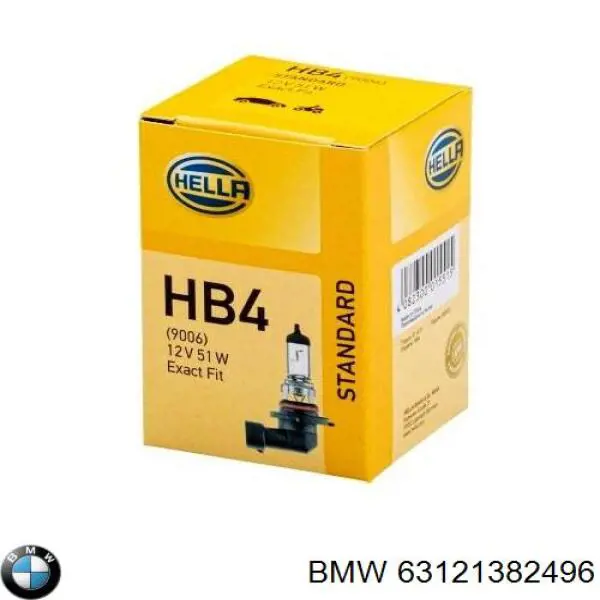 Лампочка галогенна BMW 63121382496 ціна, від 4.46 USD