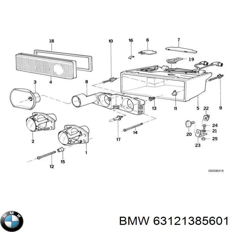 Купити 63121385601 BMW 