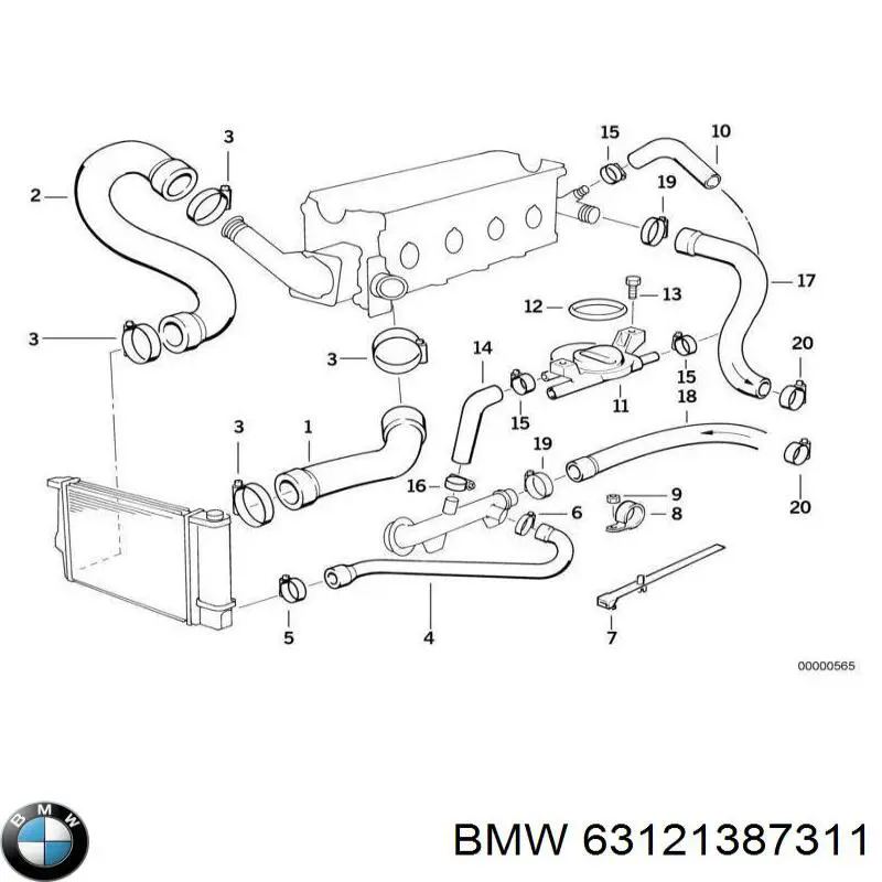  BMW 63121393853 ціна, від 22.80 USD