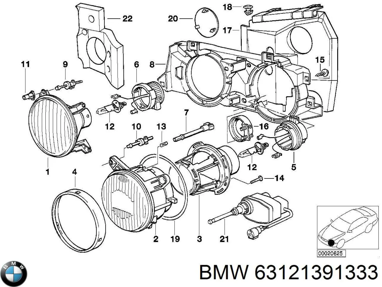  63121391333 BMW