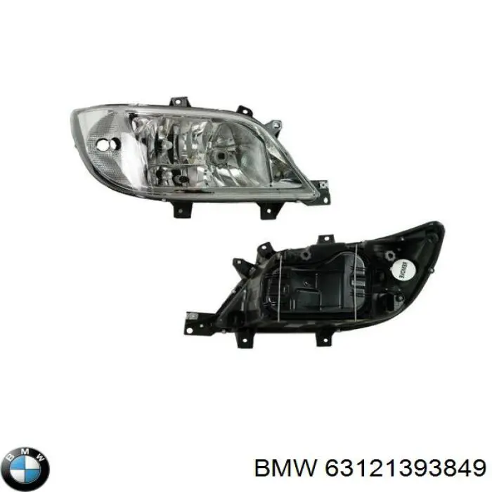 Скло фари лівої BMW 63121393849 ціна, від 19.00 USD