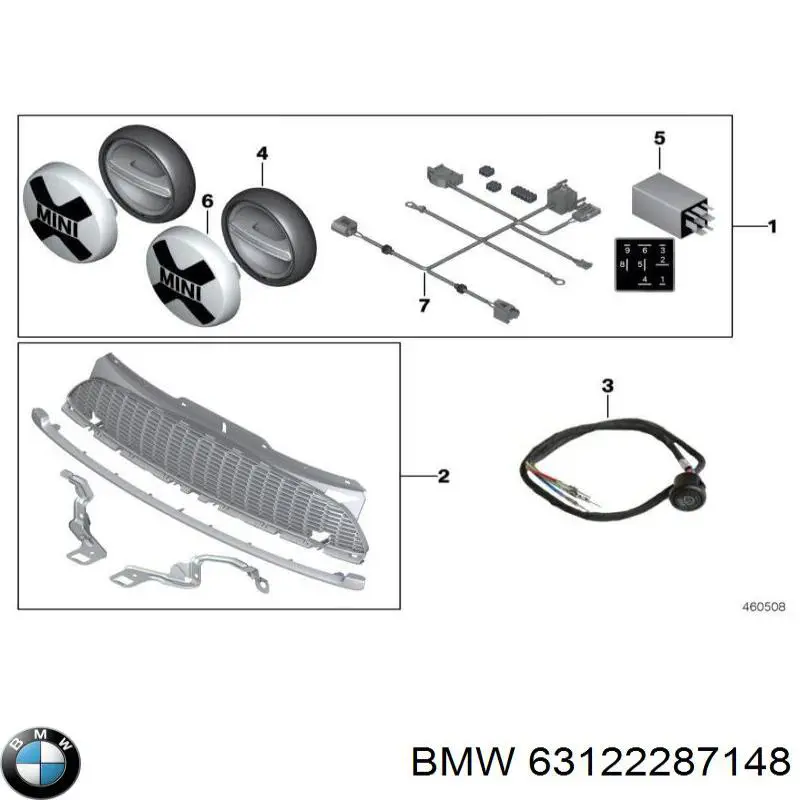  BMW 63122287148