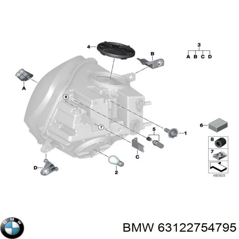  BMW 63122754795 ціна, від 14.19 USD