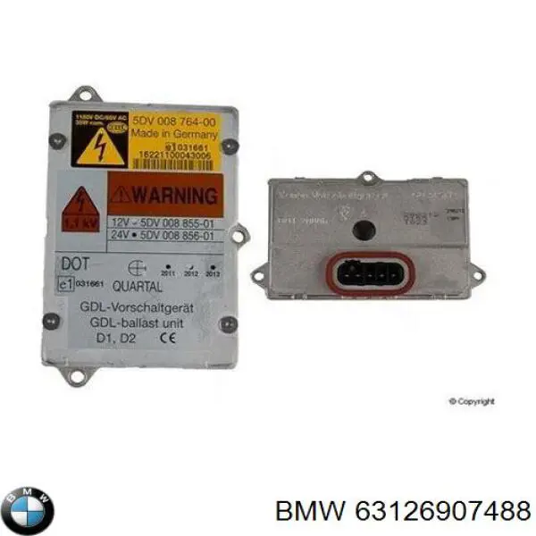 Блок розпалювання, ксенон 63126907488 BMW