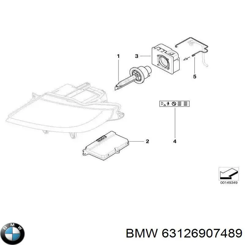Блок розпалювання, ксенон BMW 63126907489 ціна, від 27.78 USD