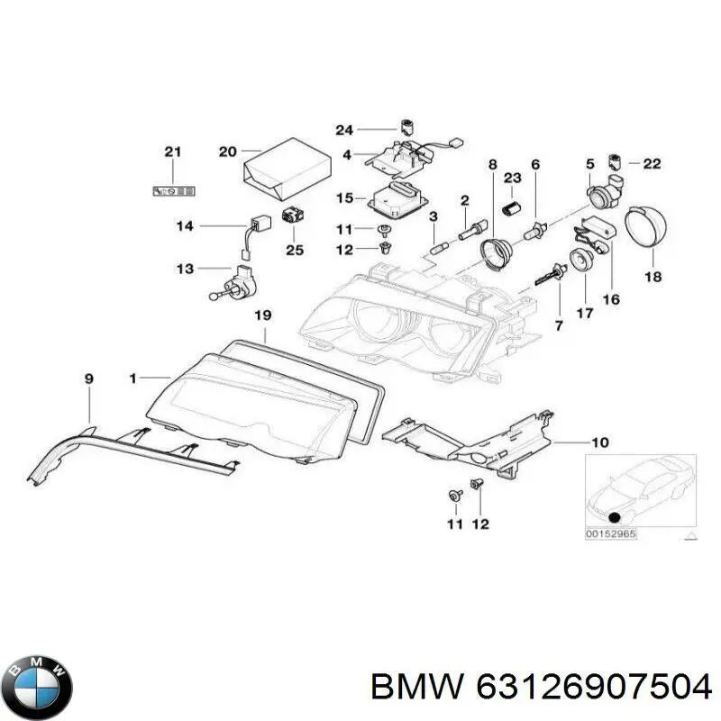 Купити 63126907504 BMW Блок розпалювання, ксенон