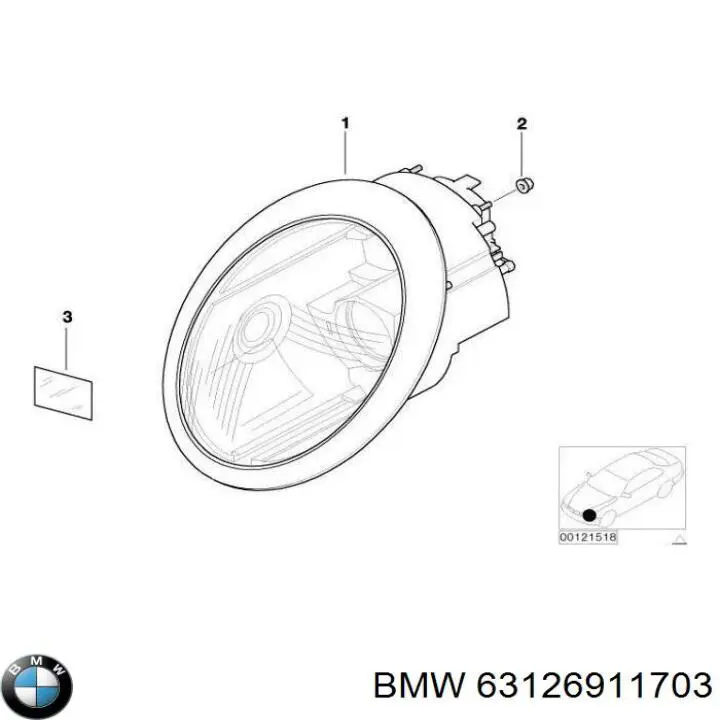 Фара BMW 63126911703 ціна, від 102.29 USD