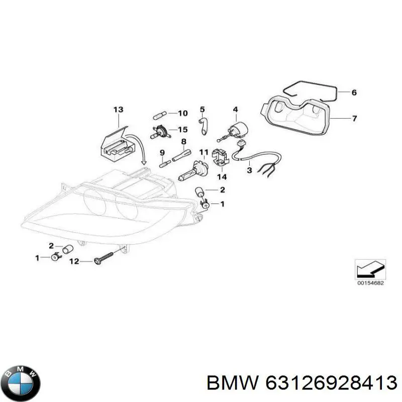 63126928413 BMW 