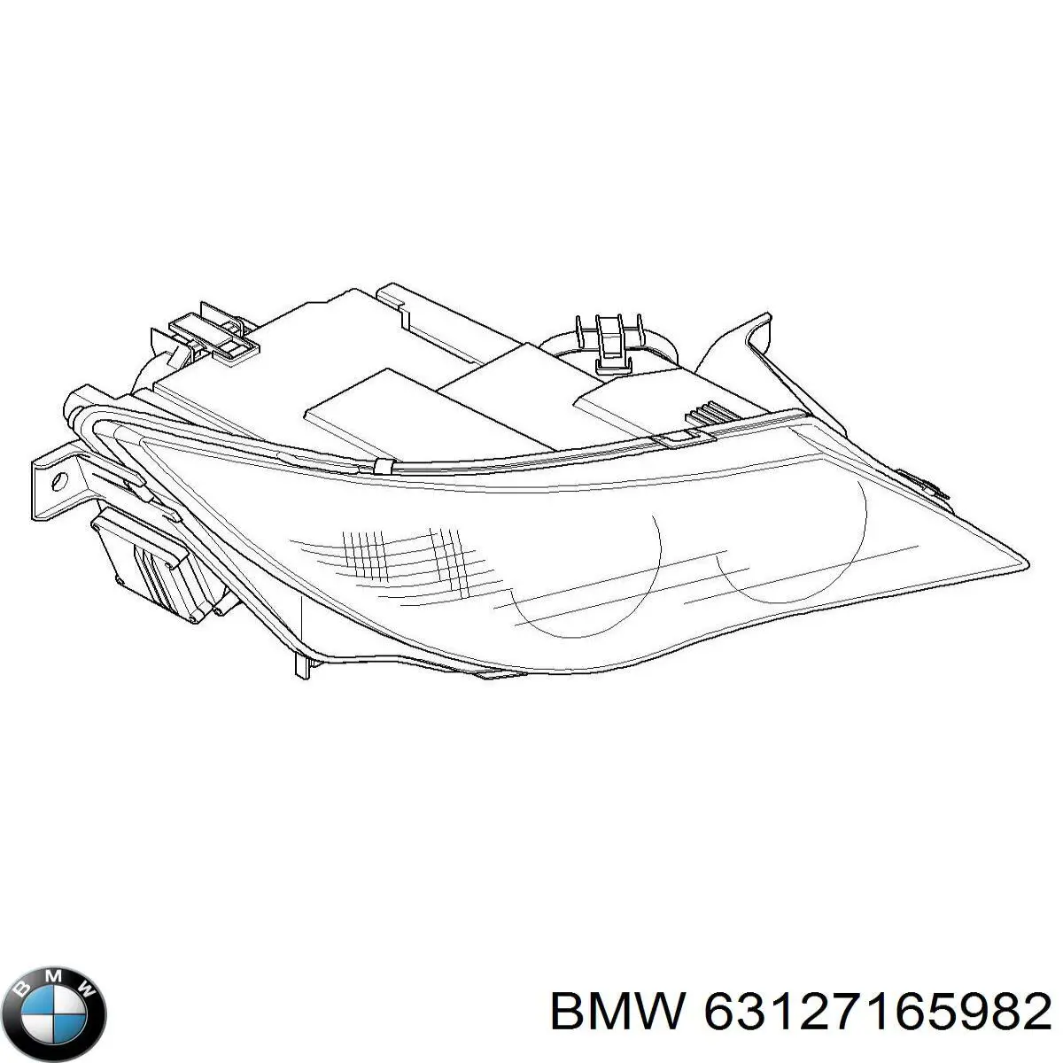 Фара правая на BMW 6 (E63)