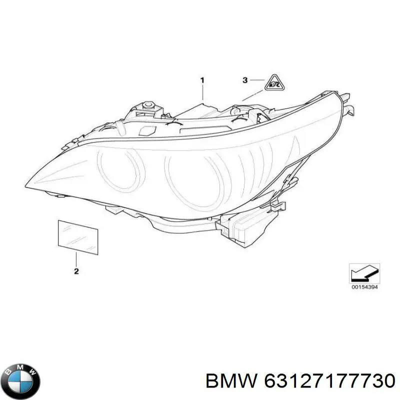 Купити 63127177730 BMW Права блок фара