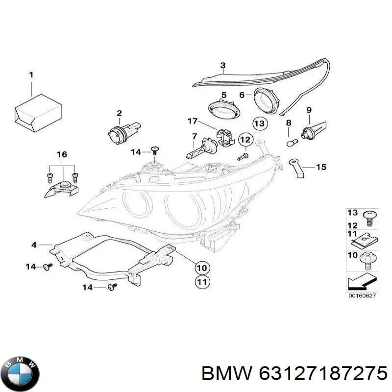  BMW 63127187275 ціна, від 17.82 USD