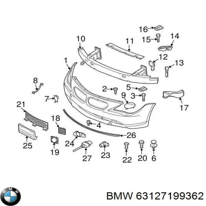  BMW 63127199362 ціна, від 283.06 USD
