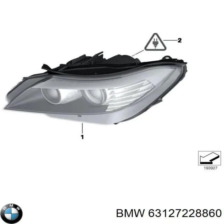 63127228860 BMW Фара передня права