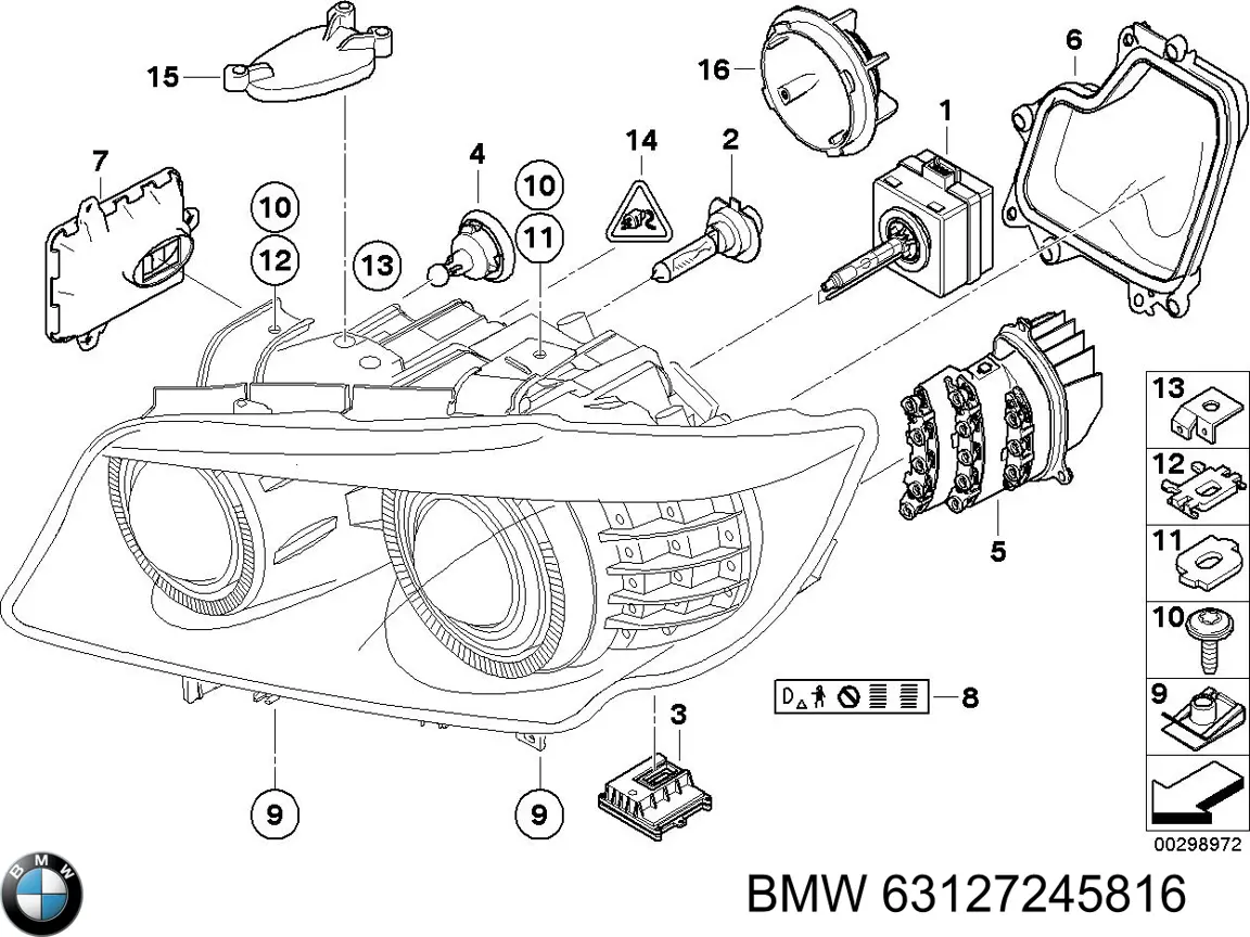  BMW 63127245816 ціна, від 110.50 USD