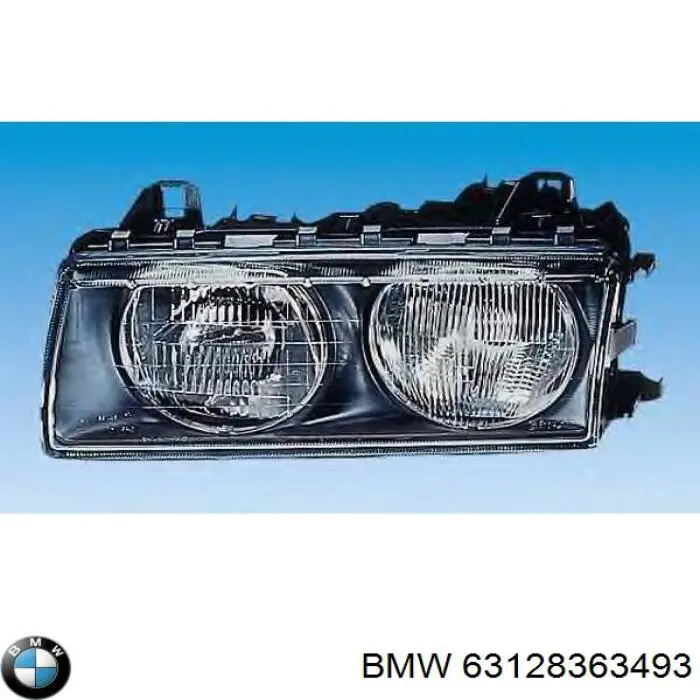 Фара дальнього світла в зборі BMW 63128363493 ціна, від 94.41 USD