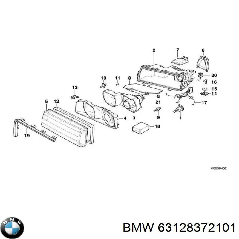 Купити 63128372101 BMW Фара ліва передня