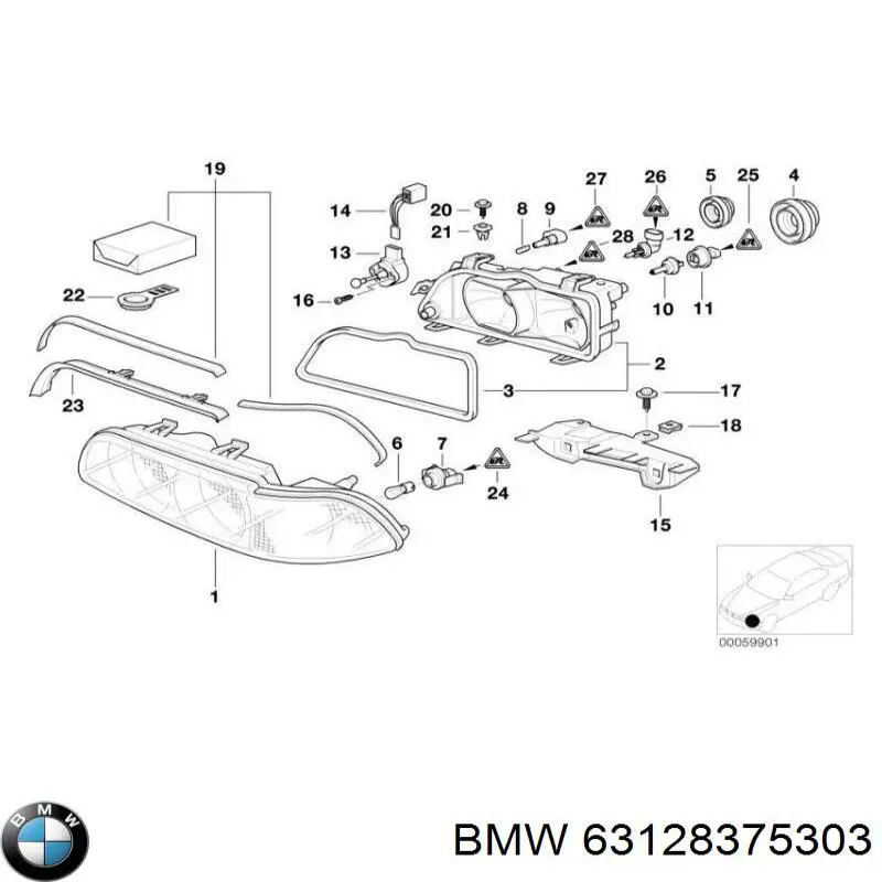 Купити 63128375303 BMW Цоколь лампи в фару