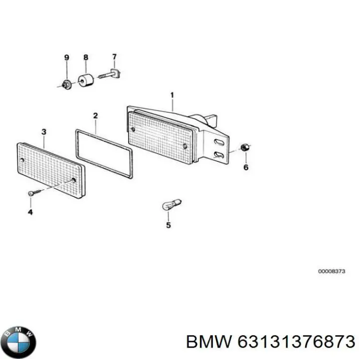 Скло покажчика повороту, лівий BMW 63131376873 ціна, від 115.50 USD