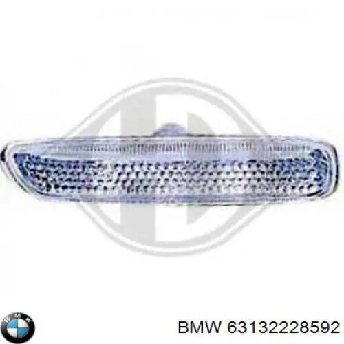 Купити 63132228592 BMW Повторювач повороту на крилі, правий