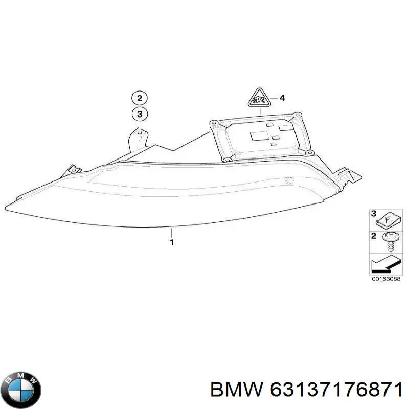 Покажчик повороту лівий 63137176871 BMW