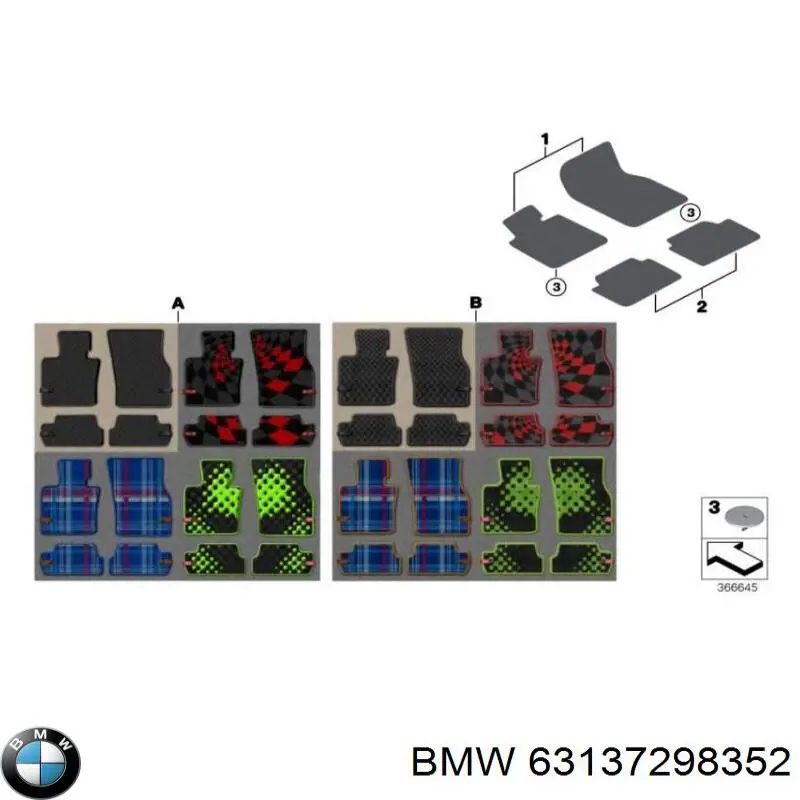 Купити 63137298352 BMW Повторювач повороту на крилі, правий