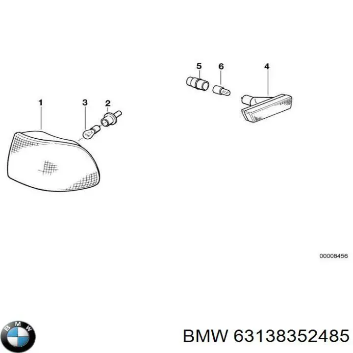 63138352485 BMW покажчик повороту лівий