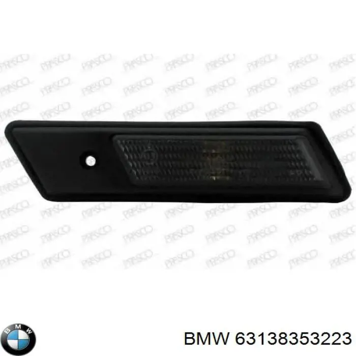Повторювач повороту на крилі, лівий BMW 63138357047