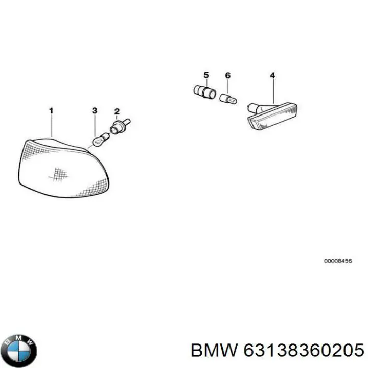 Вказівник повороту правий на BMW 1 (E81, E87)