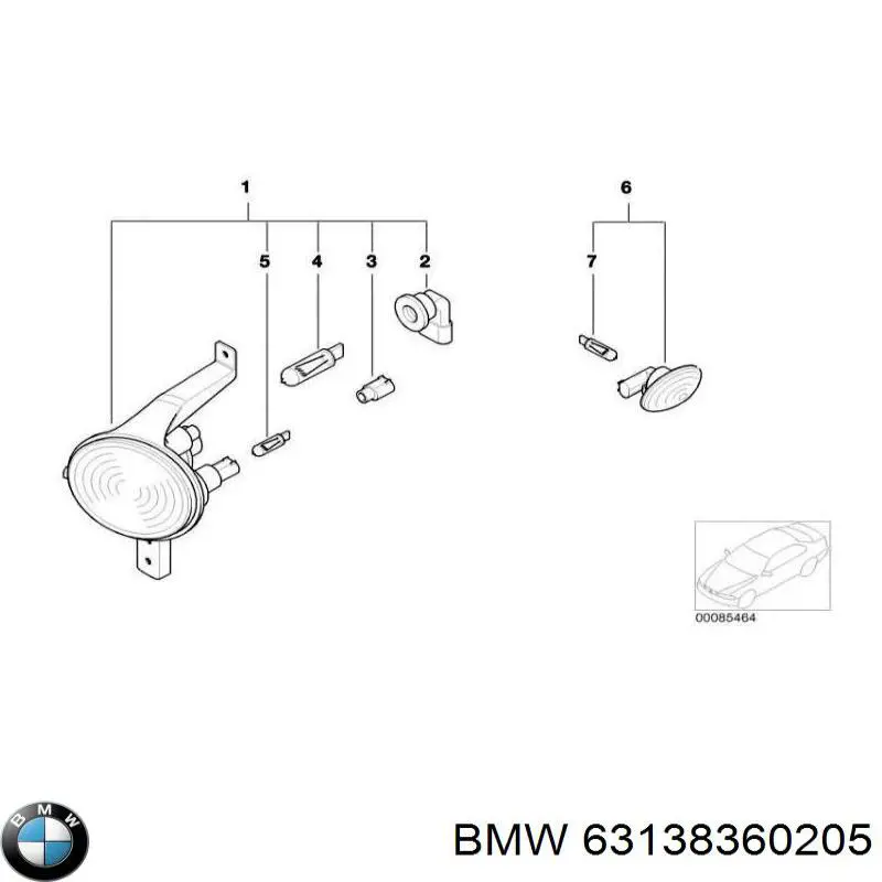 Правий покажчик повороту - лампа BMW 8360205 ціна, від 4.05 USD