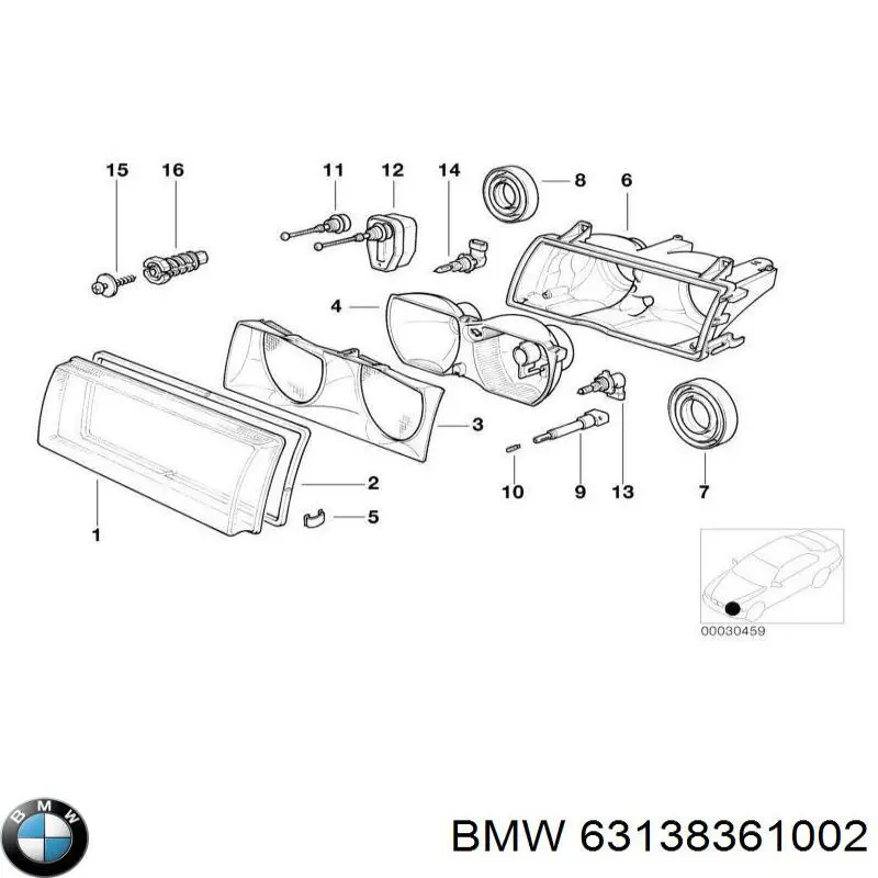Цоколь (патрон) лампочки покажчика поворотів BMW 63138361002 ціна, від 41.31 USD