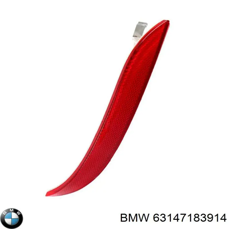63147183914 BMW катафот (відбивач заднього бампера, правий)
