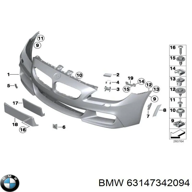  BMW 63147342094 ціна, від 11.25 USD